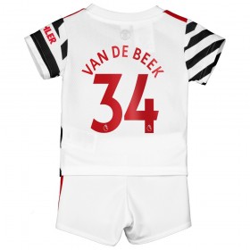 Billige Fotballdrakter Manchester United Donny Van De Beek 34 Barn Tredjedraktsett 2020/21 Kortermet